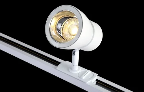 Трековый светильник CLT 0.31 009 WH-CH Crystal Lux белый для шинопроводов серии Clt 0.31 009 белый фото 4